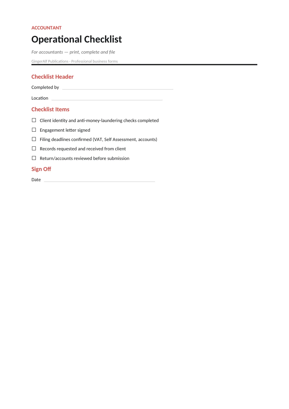Accountant Complete Forms Bundle (UK) preview 5