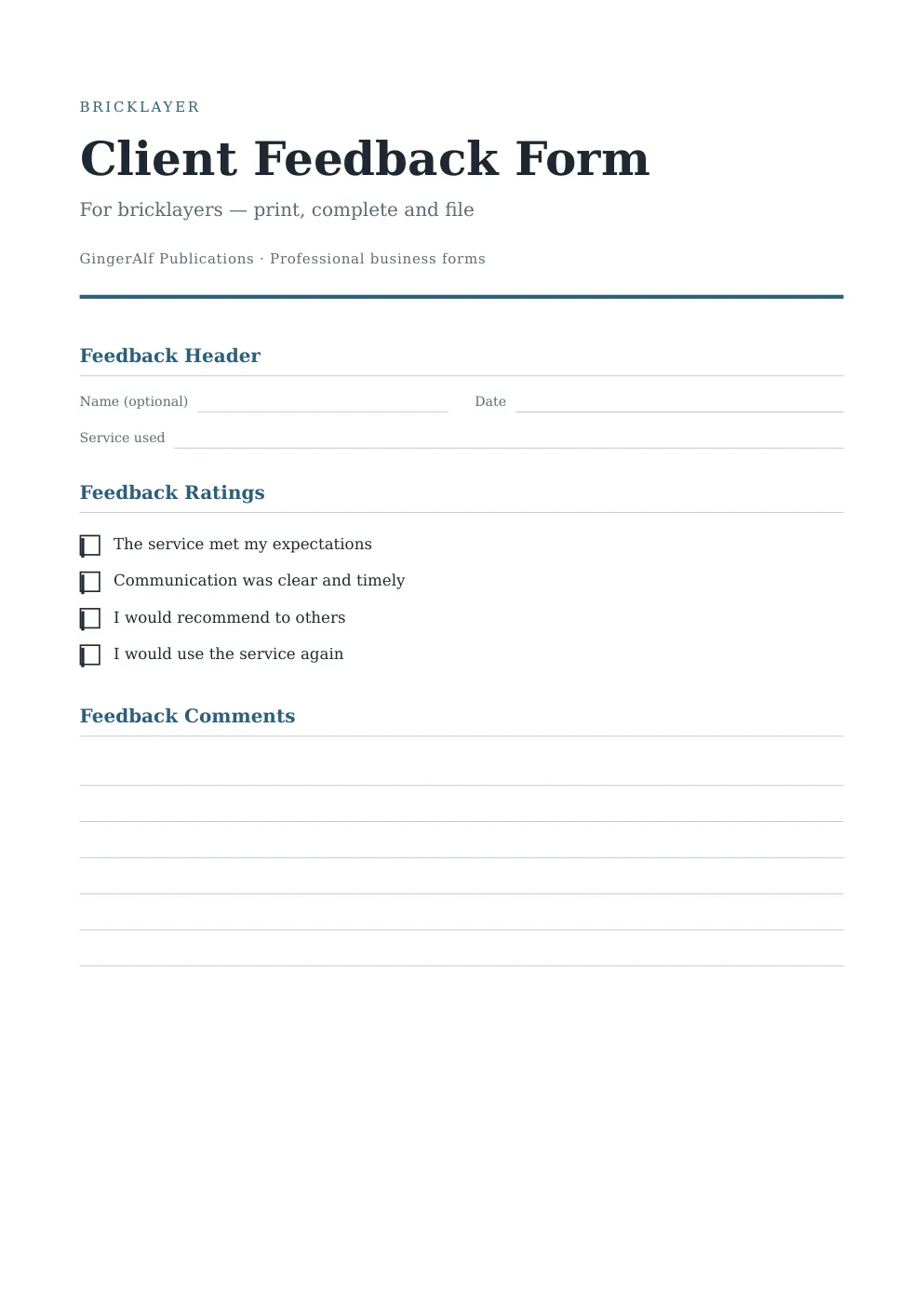 Bricklayer Complete Forms Bundle (UK) preview 4