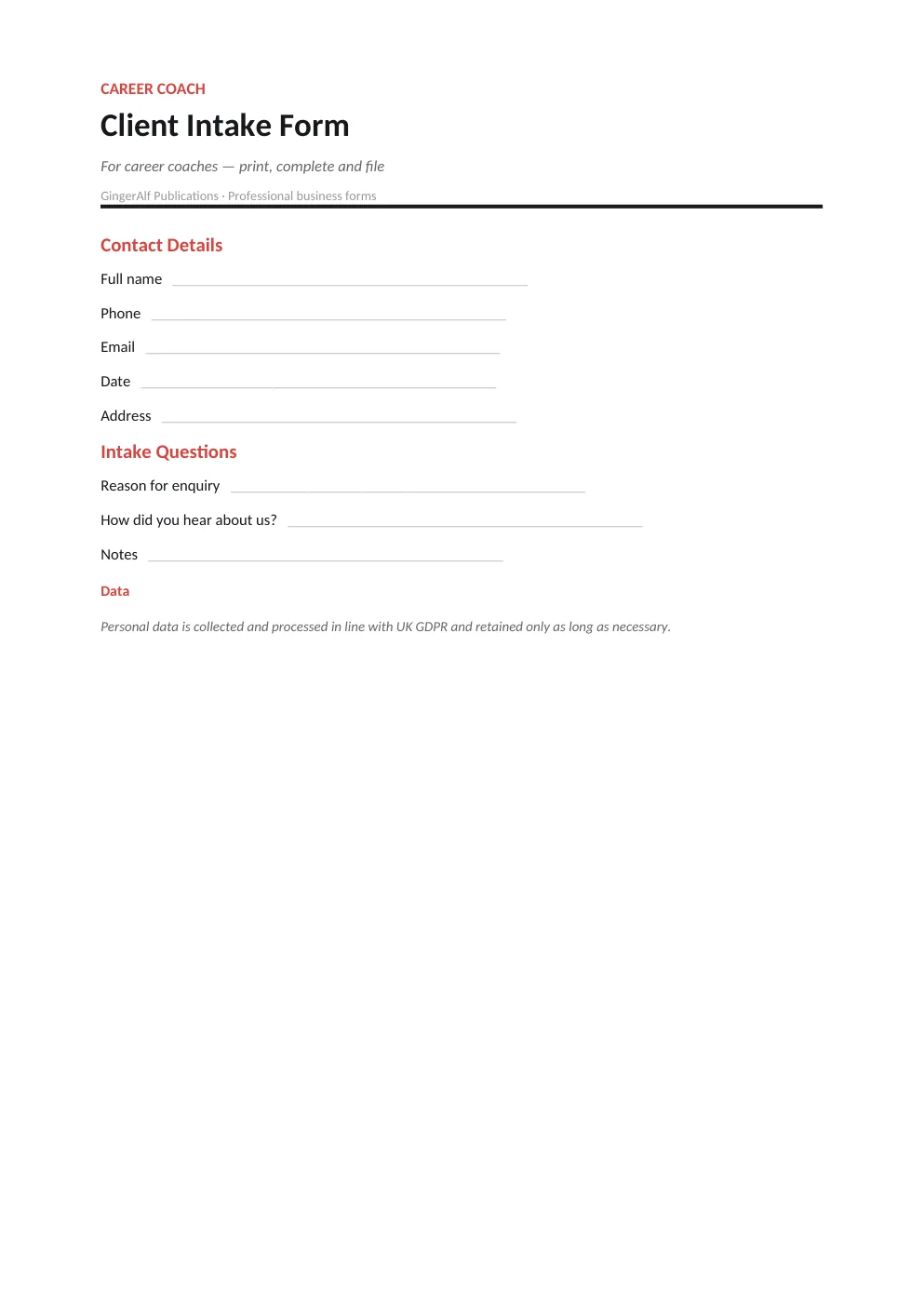 Career Coach Complete Forms Bundle (UK) preview 4