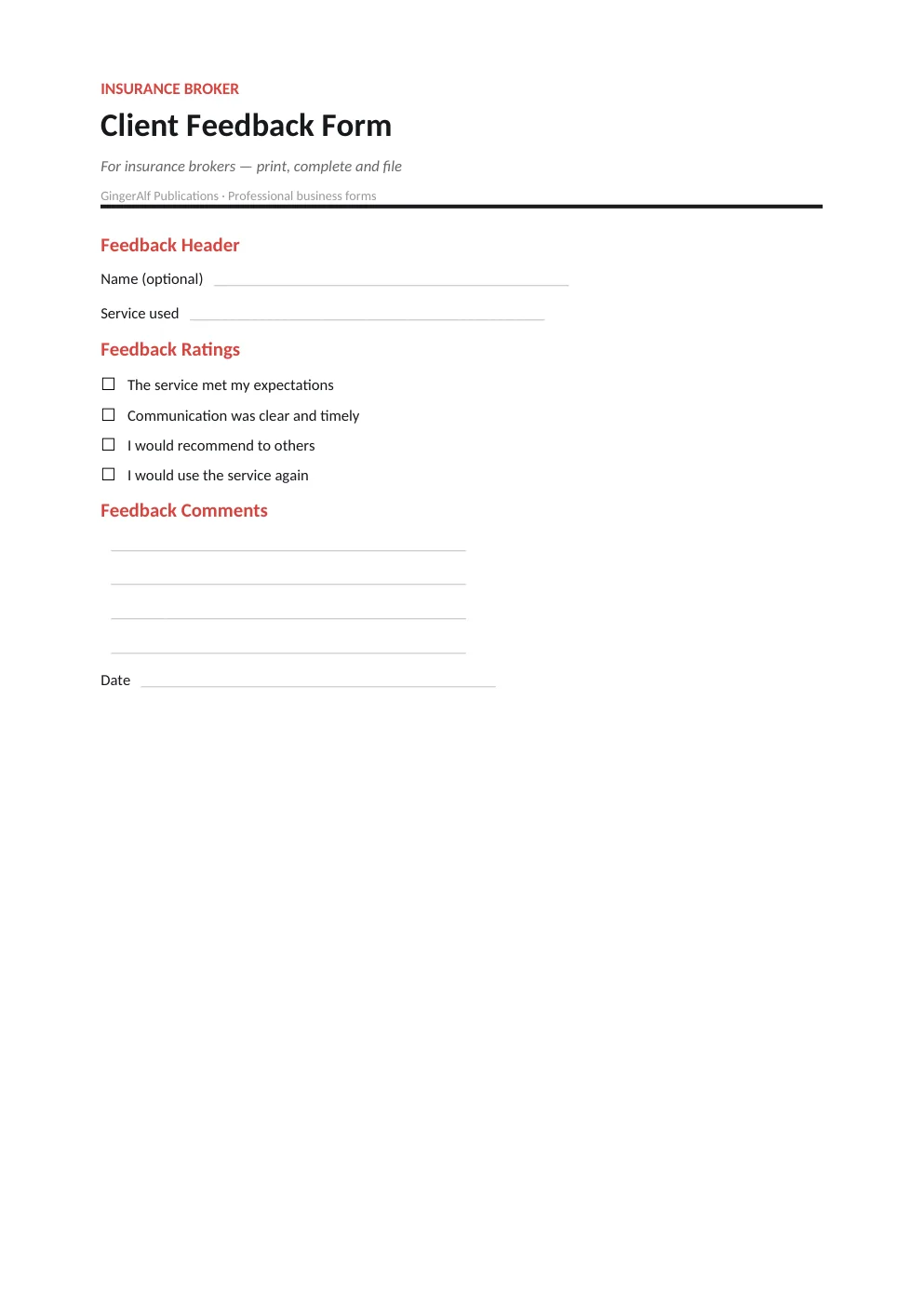 Insurance Broker Complete Forms Bundle (UK) preview 3