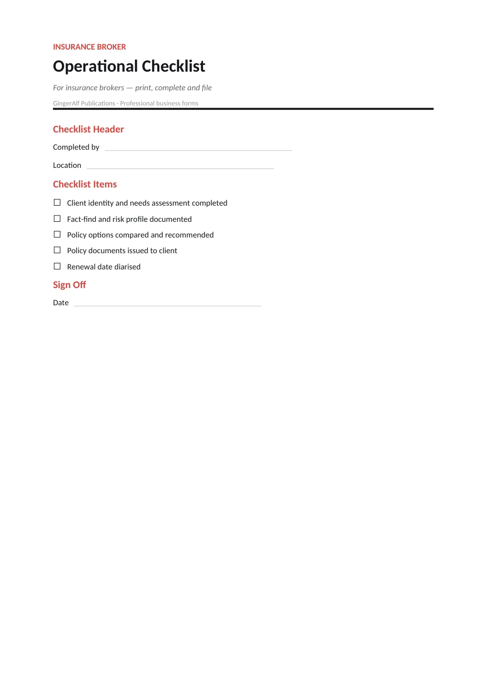 Insurance Broker Complete Forms Bundle (UK) preview 5