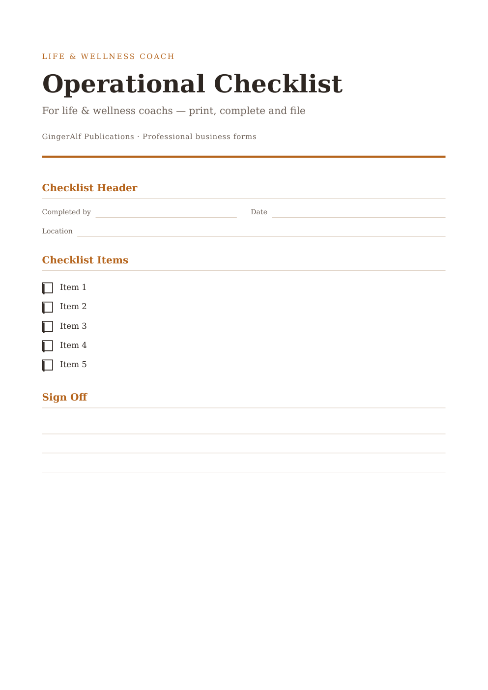 Life & Wellness Coach Complete Forms Bundle (UK) preview 4