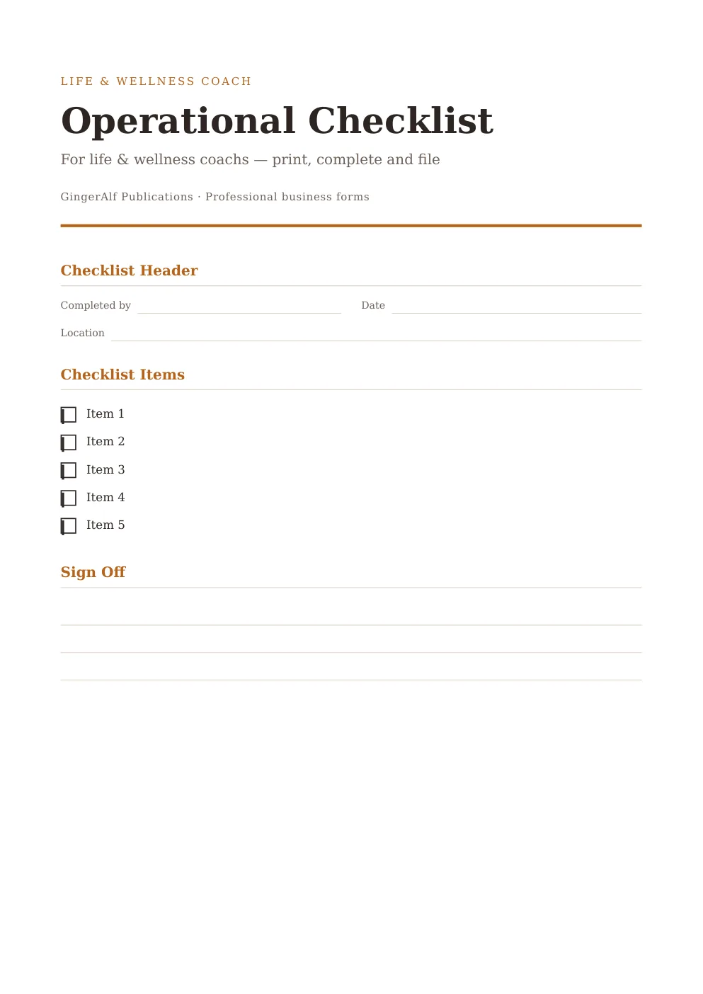 Life & Wellness Coach Complete Forms Bundle (UK) preview 4