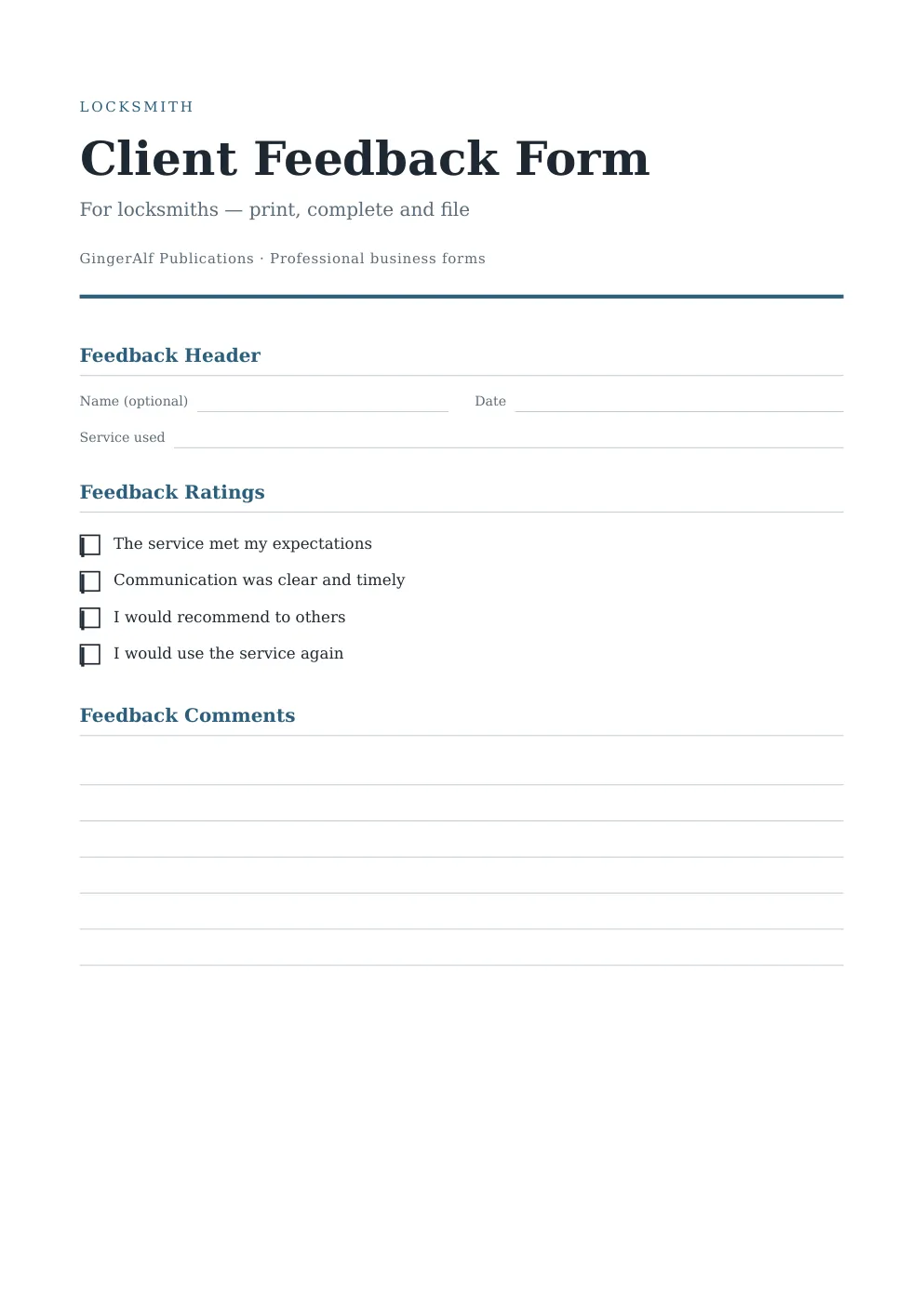 Locksmith Forms Bundle (UK) preview 4