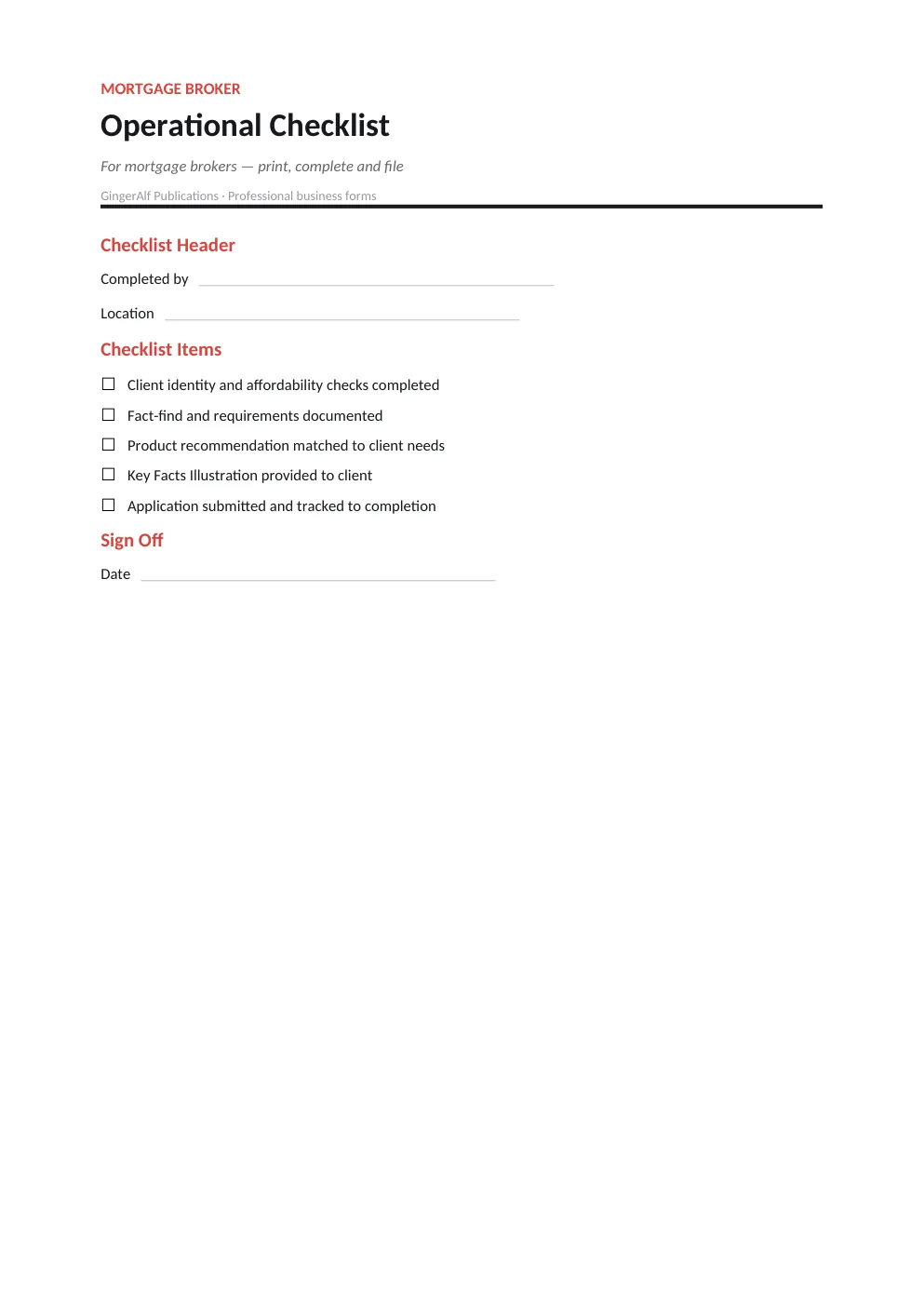 Mortgage Broker Complete Forms Bundle (UK) preview 5