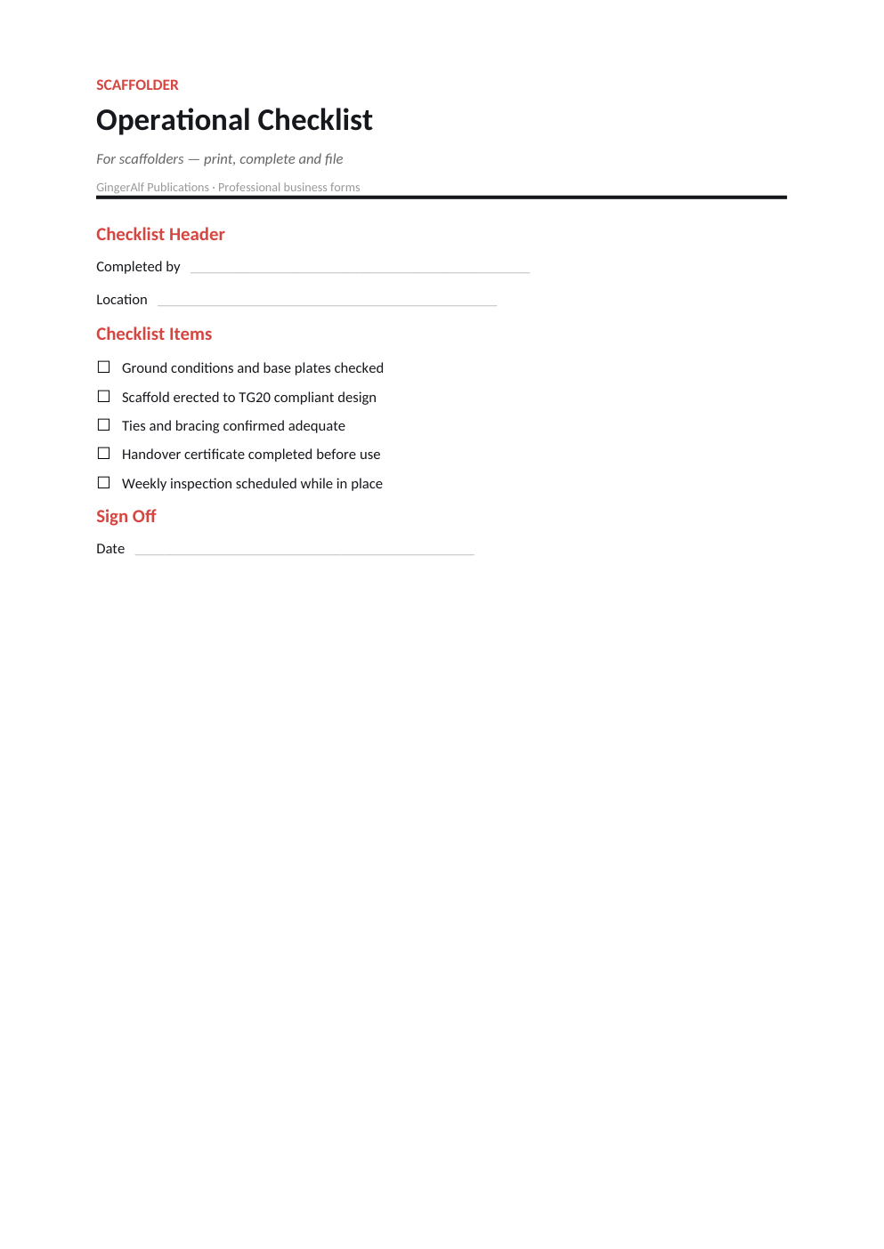 Scaffolder Complete Forms Bundle (UK) preview 5