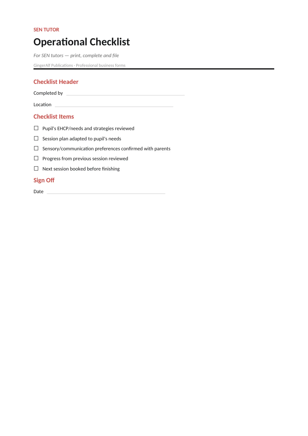 SEN Tutor Complete Forms Bundle (UK) preview 5