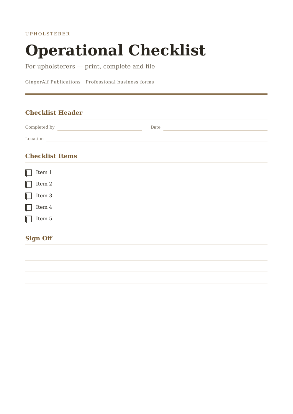 Upholsterer Complete Forms Bundle (UK) preview 5